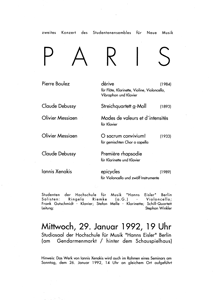 ECHO 29.1.1992: Paris