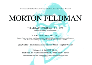 ECHO 1.7.1992: Morton Feldman