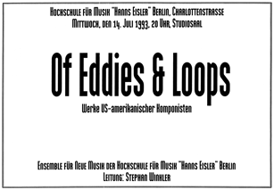 ECHO 14.7.1993: Of Eddies & Loops
