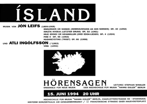 ECHO 15.6.1994: Island
