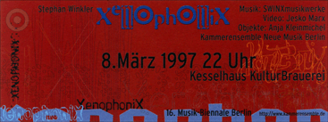 Stephan Winkler: XenophoniX (Flyer, hinten)