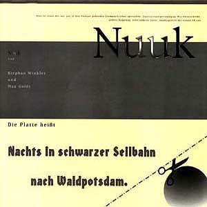 nuuk (Max Goldt und Stephan Winkler), Vinyl-Cover