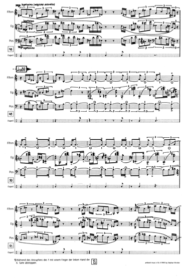 Stephan Winkler: ambient music (Partitur S. 1)